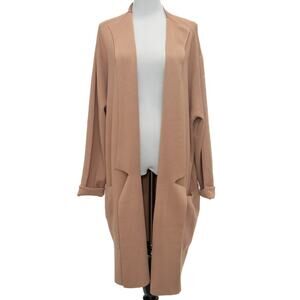 Soia & Kyo Tan Benela Coatigan Cardigan Sweater Jacket Coat Size 2XL